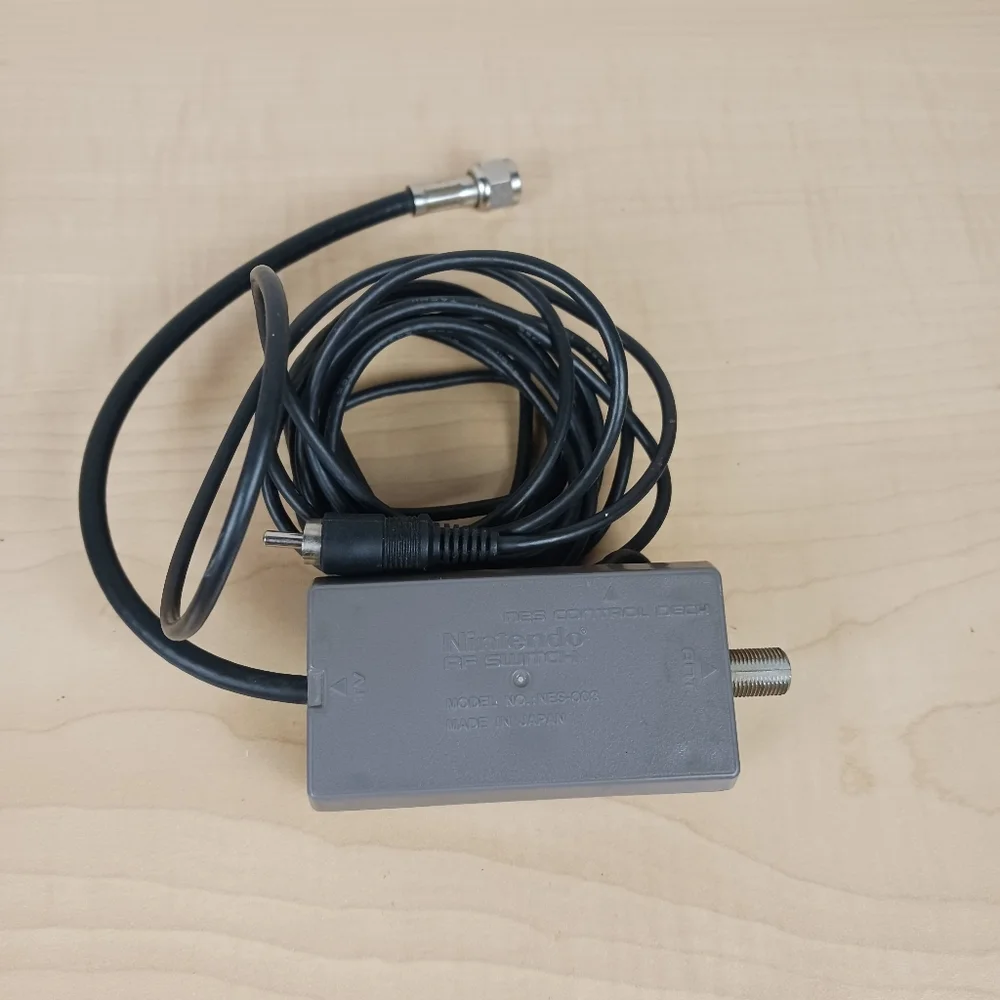 Genuine Nintendo NES RF AV Cable Adapter Switch SNES NES-003 Official OEM‎
